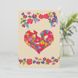 Blommor Heart Shape Valentine Day