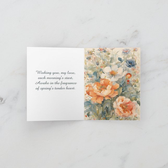 Blommor Helgkort (Inuti)