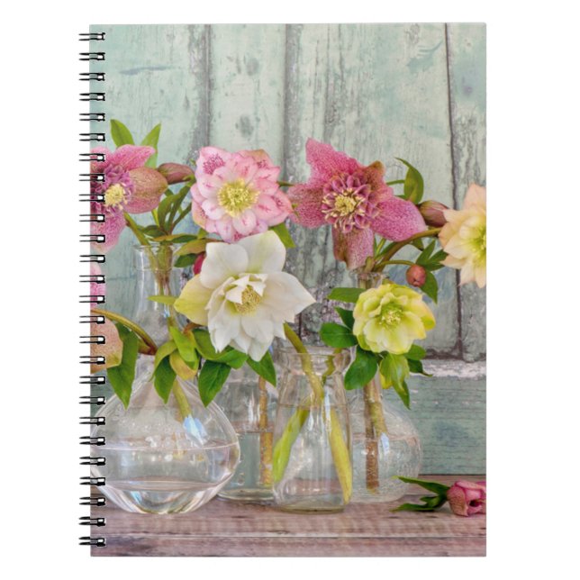 Blommor | Hellebores i Vas Anteckningsbok (Framsidan)