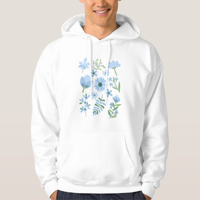 Blommor Hoodie (Framsida)