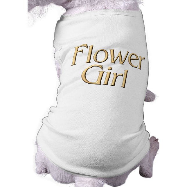 Blommor hund t-shirt (Baksidan)