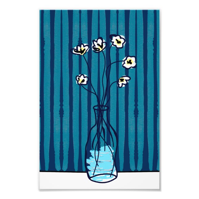 Blommor i A Vas_2 Fototryck (Framsidan)
