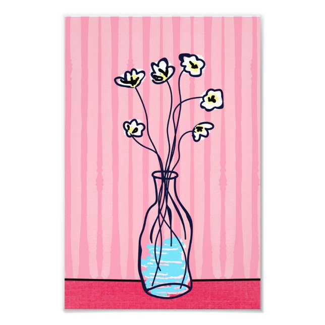 Blommor i A Vas_3 Fototryck (Framsidan)