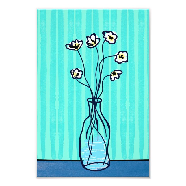 Blommor i A Vas_4 Fototryck (Framsidan)