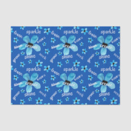 Blommor i akvarellteknik med bekräftelser