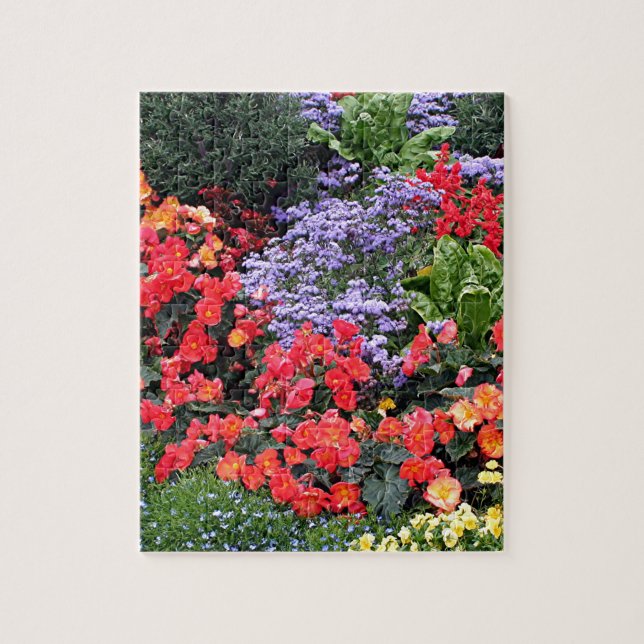 Blommor i Anchorage, Alaska, USA Pussel (Vertikal)