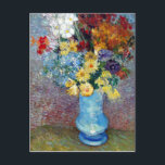 Blommor i blå vas av Vincent van Gogh Vykort<br><div class="desc">Den här målningen, Blommor i blå vas är gjord av den berömd konstnären Vincent van Gogh. Om Vincent van Gogh Vincent van Gogh såg färg som den viktigaste uttryckssymbolen. Det finns en anledning till att hans konst är knuten till tittarna, eftersom van Gogh var fast besluten att skapa skönhet genom...</div>