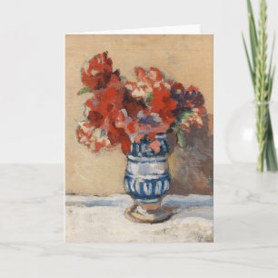 Blommor i Blå Vas Christopher Wood Kort