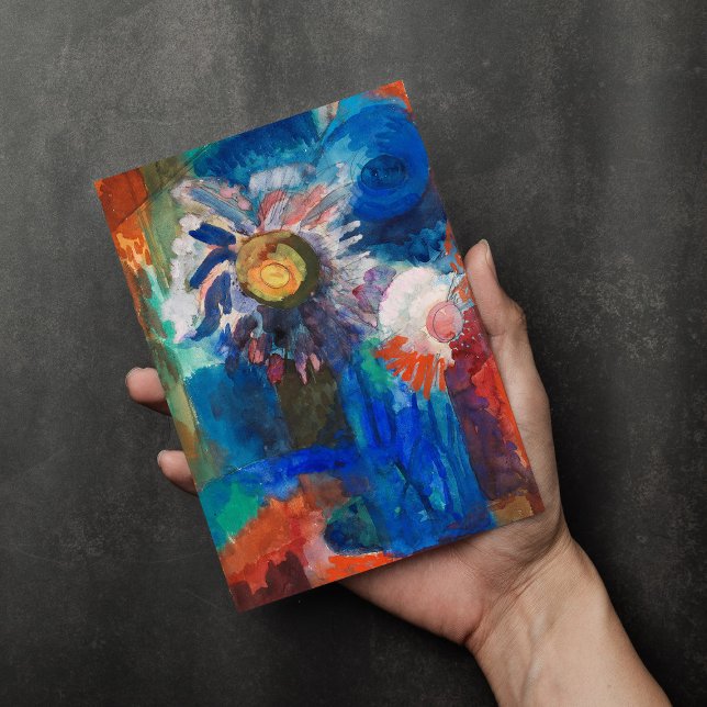 Blommor i Blå Vas | Fritz Schaefler Kort (Skapare uppladdad)