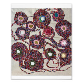 Blommor i bläcket. fototryck