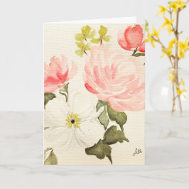 Blommor i blom Morsdagskort Kort