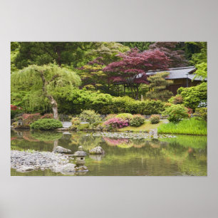 Blommor i blom vid Japanska trädgården, Poster