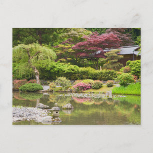 Blommor i blom vid Japanska trädgården, Vykort
