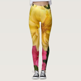 Blommor i blomning leggings