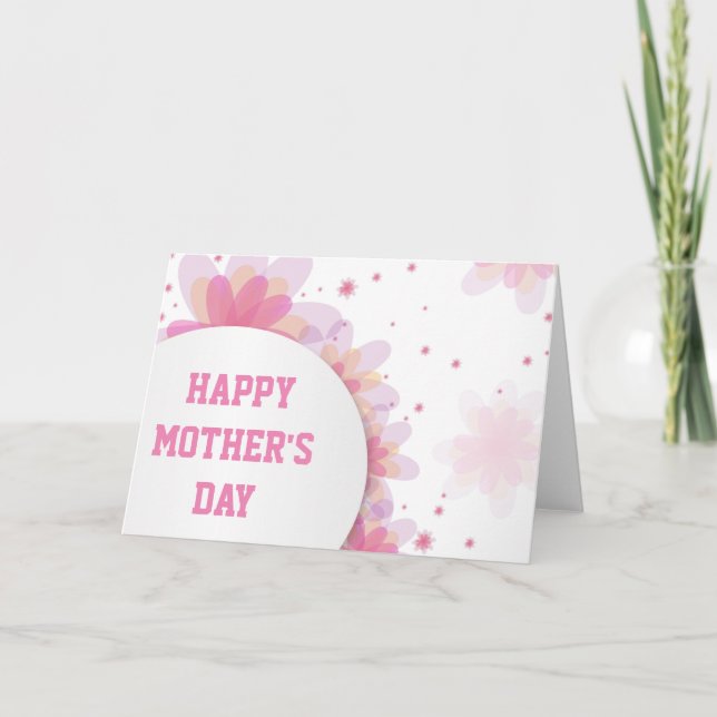 Blommor i Bloom Mors dag Card Kort (Framsida)