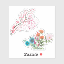 Blommor i bloom v1 klistermärken