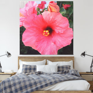 Blommor i Chania Crete, Grekland Canvastryck