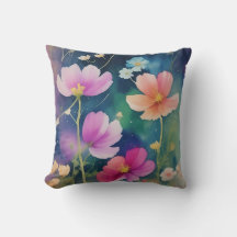 Blommor i Cosmos Dekorativ kudde