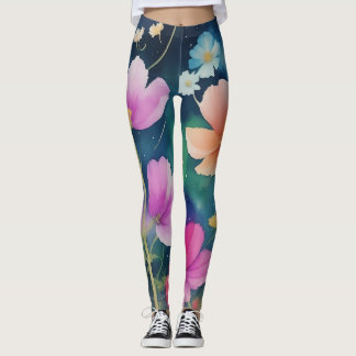 Blommor i Cosmos Leggings