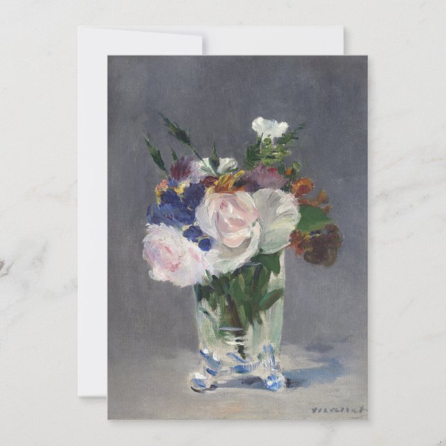 Blommor i Crystal Vas | Édouard Manet (Framsida)