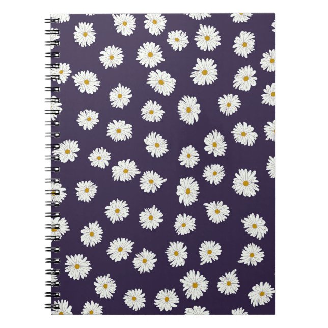 Blommor i daisyn: Små, sömlösa mönster. Anteckningsbok (Framsidan)