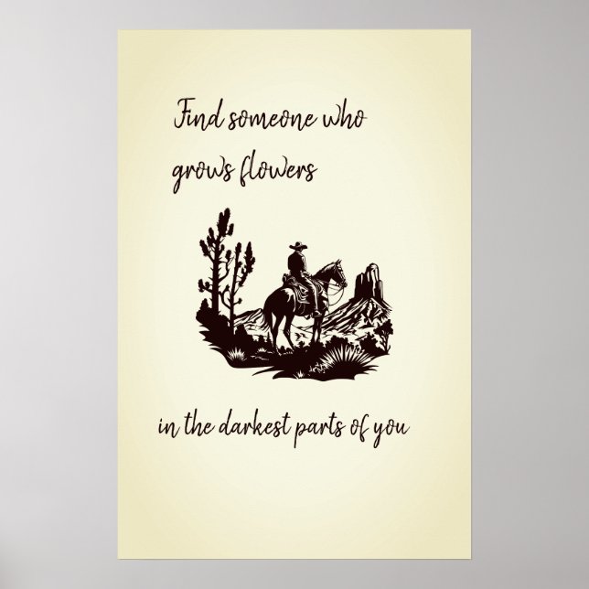 Blommor i de mörkaste delarna av dig Poster (Framsidan)