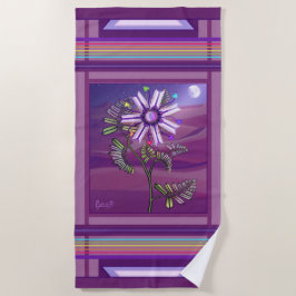 Blommor i Desert Beach Towel