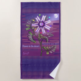 Blommor i Desert Beach Towel