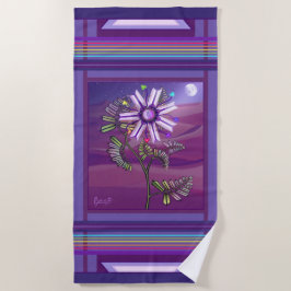Blommor i Desert Beach Towel