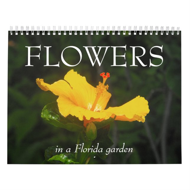 BLOMMOR i en Florida trädgård… Kalender (Omslag)
