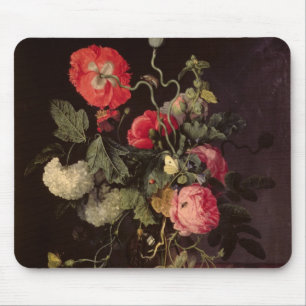 Blommor i en Glass vas, 1667 Musmatta