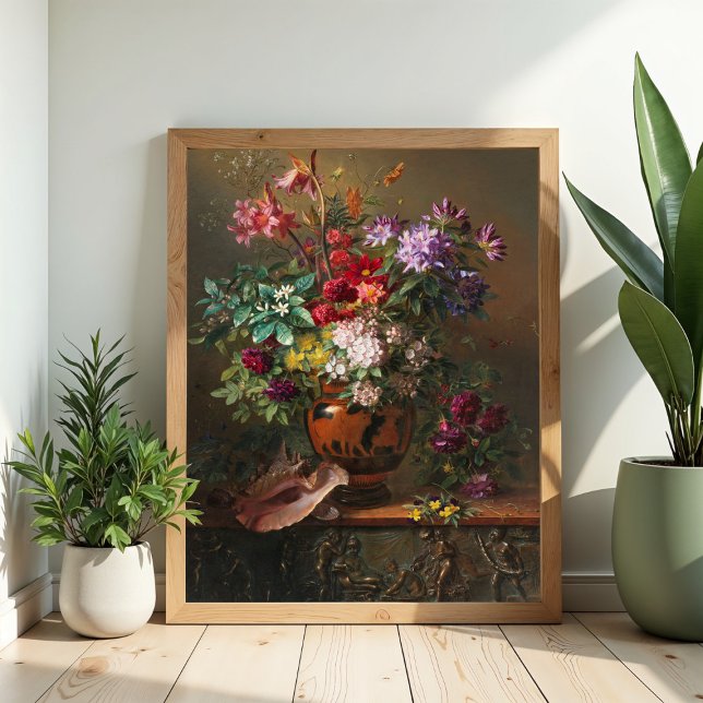 Blommor i en grekisk vas av J.J. van Os Poster (Skapare uppladdad)