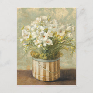 Blommor i en Hat Box Vykort