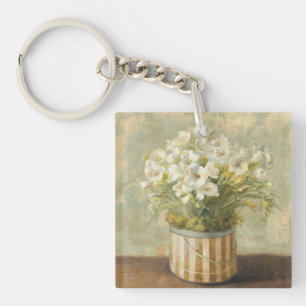 Blommor i en hatt boxas