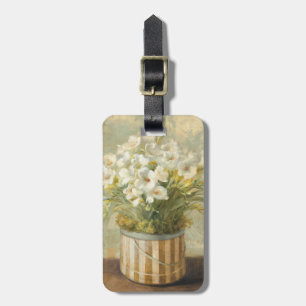 Blommor i en hatt boxas bagagebricka