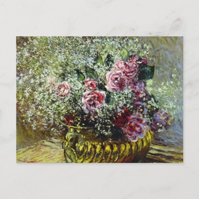 Blommor i en pot - Claude Monet Vykort (Framsida)