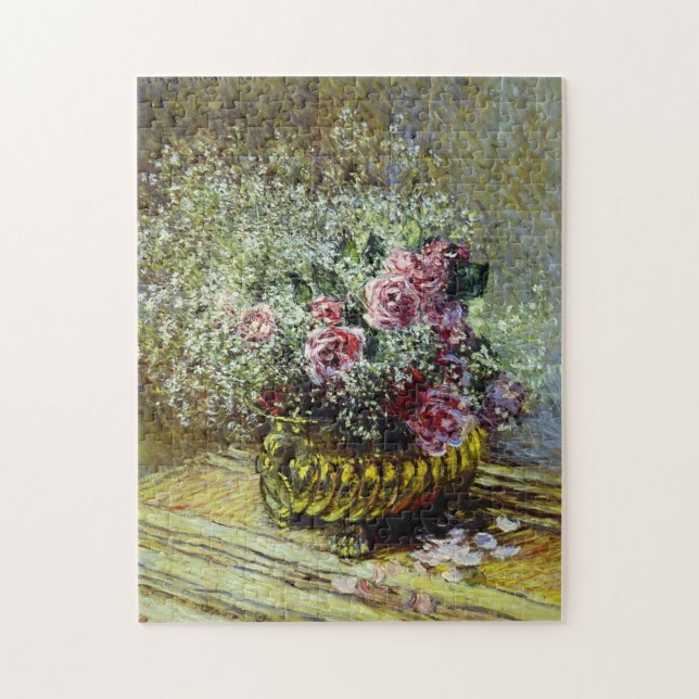 Blommor i en Pot Monet Fine Art Pussel (Vertikal)