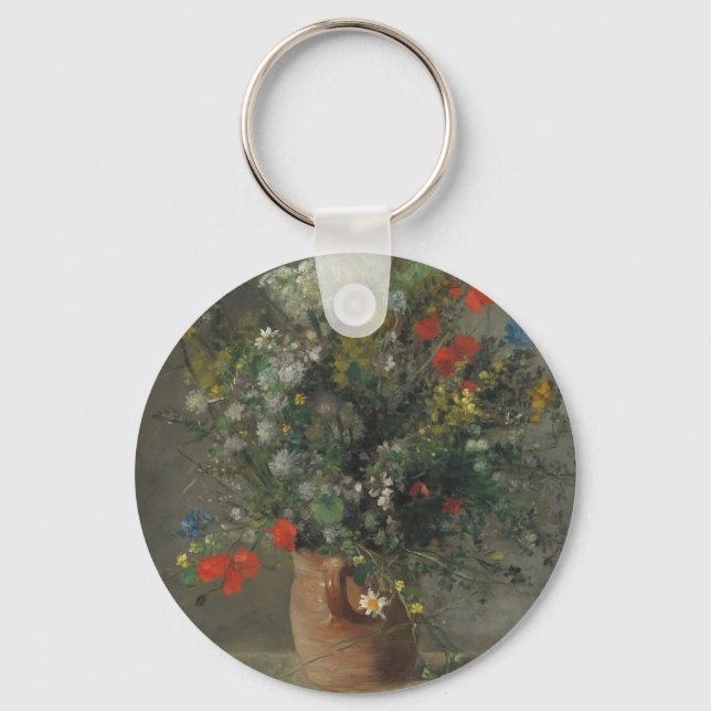 Blommor i en vas, c.1866 nyckelring (Framsida)