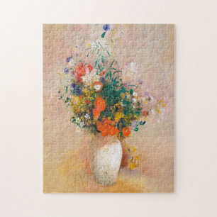Blommor i en Vas-målarfärg Odilon Redon Fantastisk Pussel