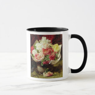 Blommor i en vas mugg