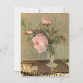 Blommor i en vas romantisk konst vykort