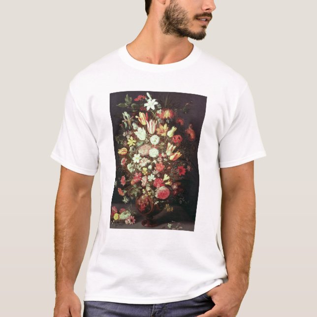 Blommor i en vas t-shirt (Framsida)