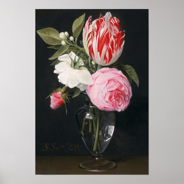 Blommor i ett glas vas poster (Framsidan)