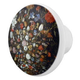 Blommor i ett träkärl Jan Brueghel den äldre Knopp