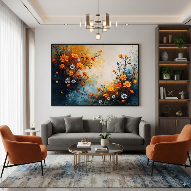 Blommor i Firande Canvastryck (Skapare uppladdad)