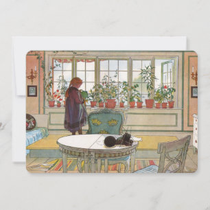 Blommor i fönsterrutan av Carl Larsson