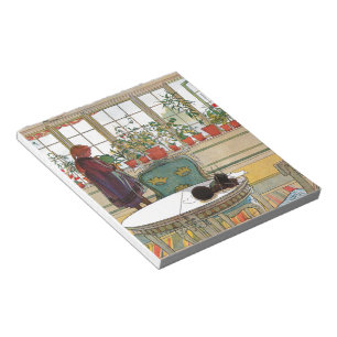 Blommor i fönsterrutan av Carl Larsson Anteckningsblock