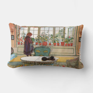 Blommor i fönsterrutan av Carl Larsson Lumbarkudde