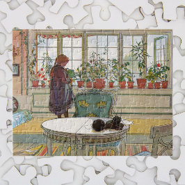 Blommor i fönsterrutan av Carl Larsson Pussel