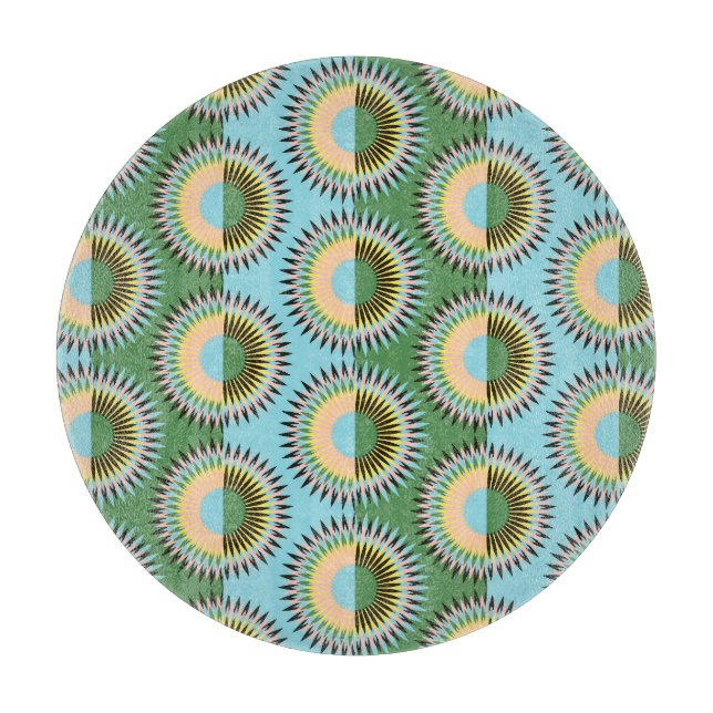 Blommor i form av reflexblå grönt mönster. (Framsidan)